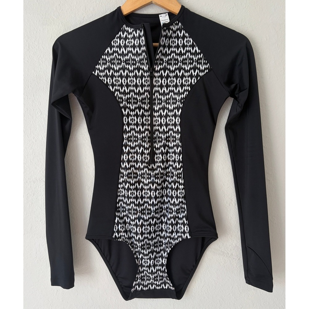 Coolibar Womens UPF 50+ Long Sleeve Swimsuit XS Escalante Rash Guard One Piece